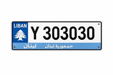 plate vip Y 303030
