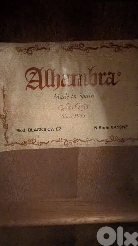 Alhambra electro classical guitar 1