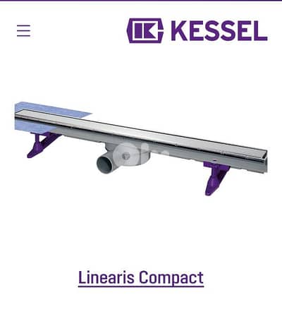 Kessel-Germany s. steel  304 lineardrain shower 60cm  tileable cover
