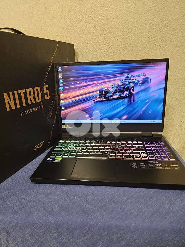 in box acer nitro 5 gaming laptop core i7 12th gen rtx 4050 6GB 5
