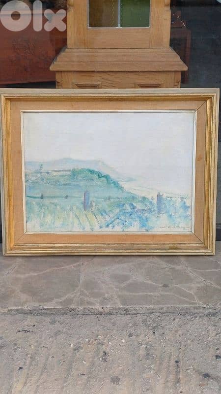 لوحة رسم زيتي اوروبية 1