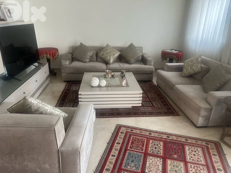 living room without table only coaches 2