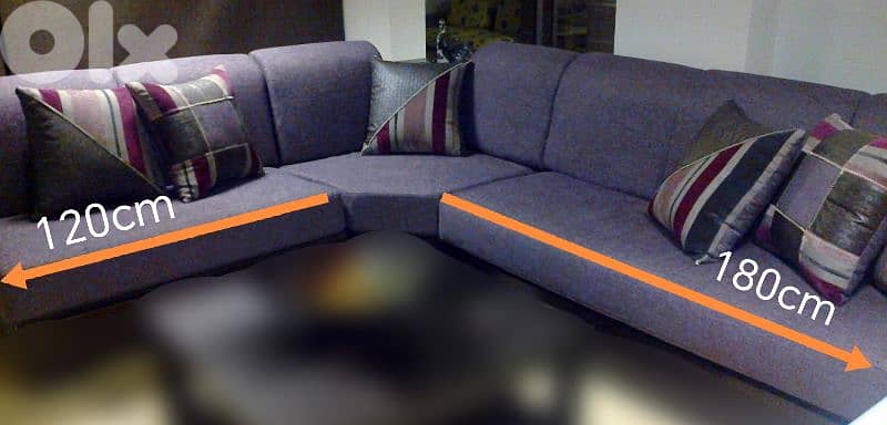 Living Room Sofa (3 pieces, L shape) 1