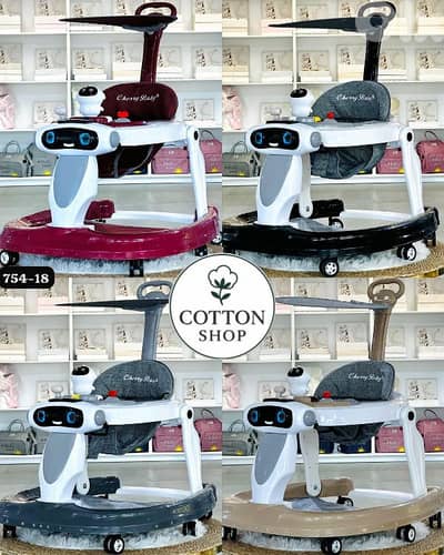 Multifunctional Baby Walker With Sunshade