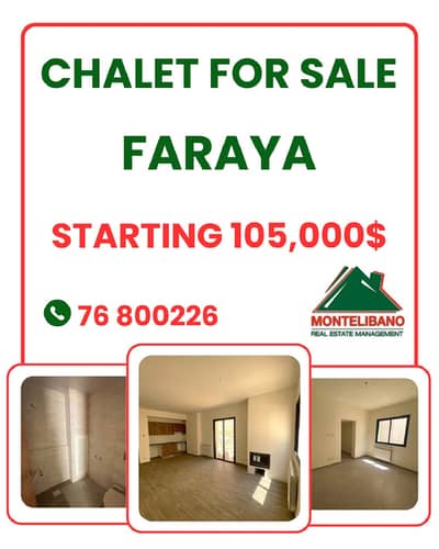 Brand New Chalet For Sale in Faraya with Terrace and View