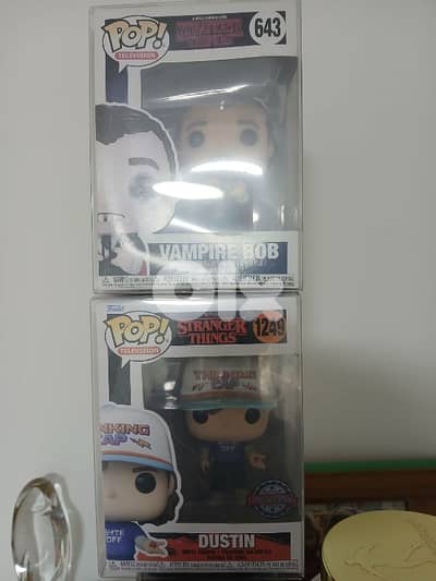 stranger things funko pop limited edition vampire bob and dustin