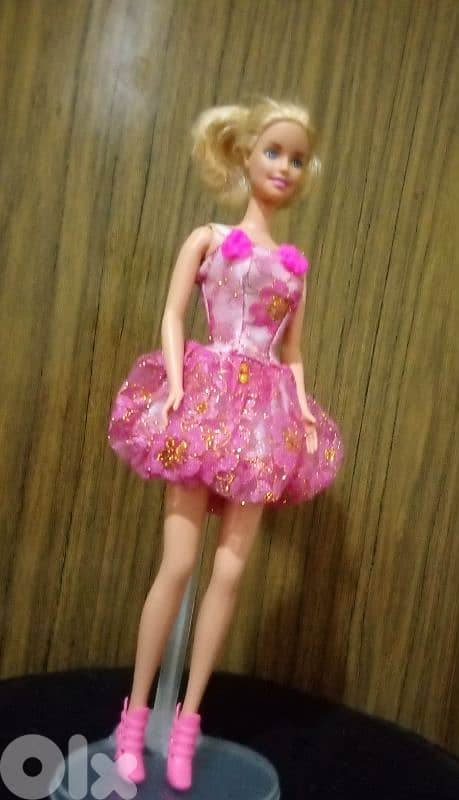 Barbie STAR SKATER Mattel2000 used Still good doll bend legs+Shoes 1
