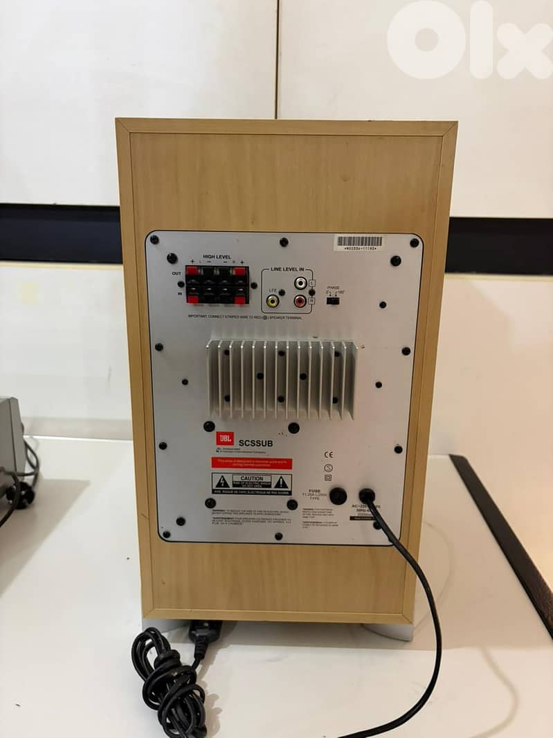 JBL SCSSUB SUBWOOFER 1