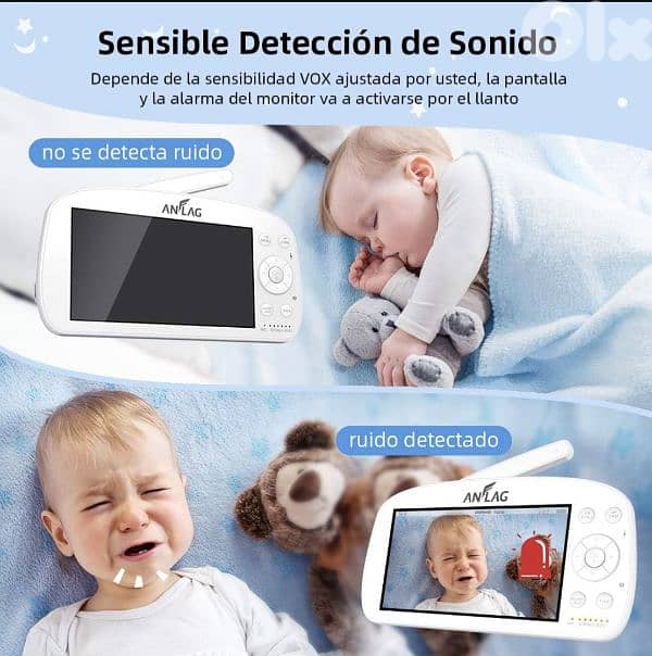 ANFLAG Baby Monitor, 1080P Wireless 5.5" FHD LCD /4$ delivery 1