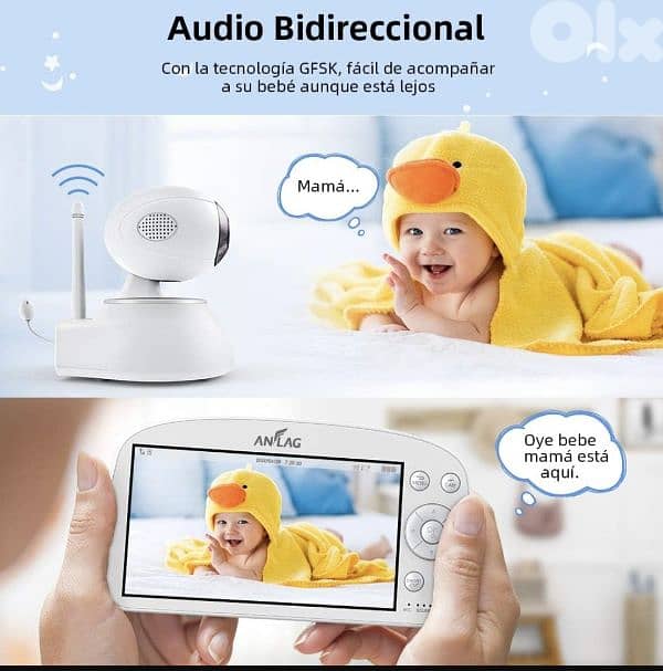 ANFLAG Baby Monitor, 1080P Wireless 5.5" FHD LCD /4$ delivery 6