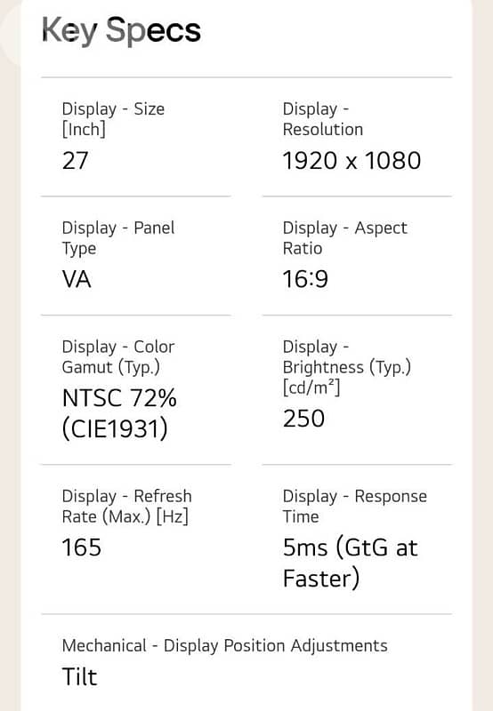 LG UltraGear Gaming Monitor 27 Inch Full HD 1