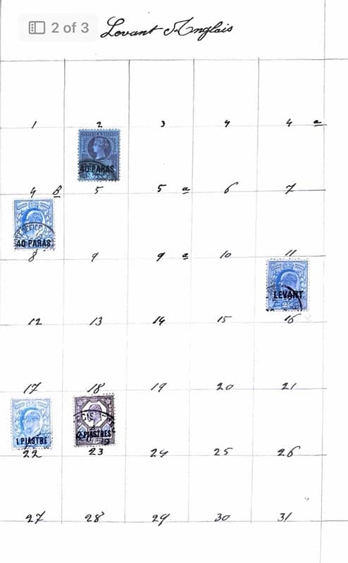 Levant Anglais Stamps 1