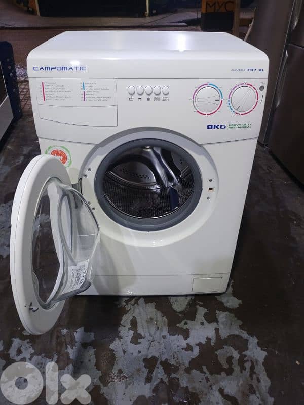 غسالا كامبو متك ايطالي تحكم مكنيك 8 كيلو 3