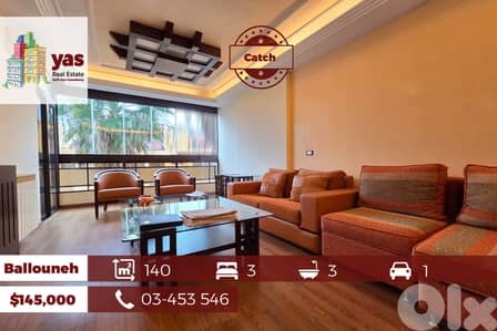 Ballouneh 140m2 | Upgraded | Decorated | View | Catch |