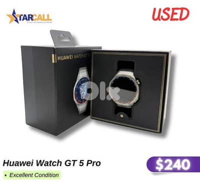 Huawei Watch GT 5 Pro  Excellent Condition