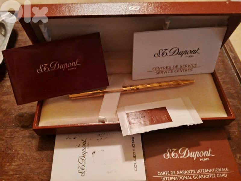 vintage dupont  plaque d or 1