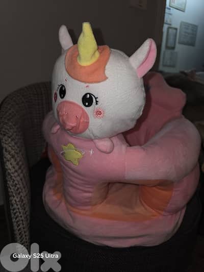 plush baby floor seat (sit-me-up / soft support seat)