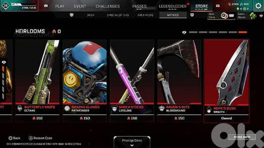 Apex legends account