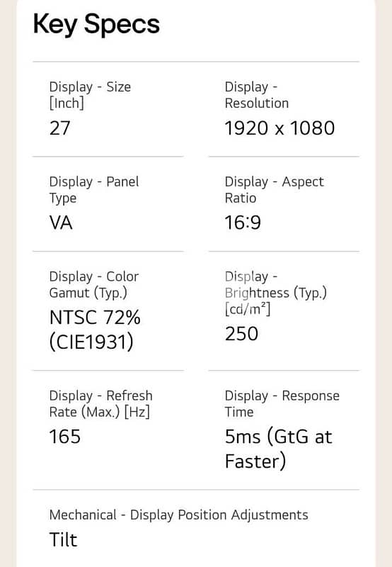 LG UltraGear Gaming Monitor 27 Inch Full HD, 165Hz Refresh Rate 3