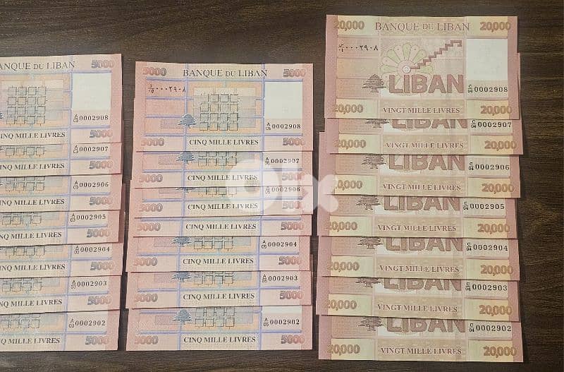 عملات لبنانية و اجنبية انسر 8