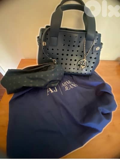 Navy Armani Handbag