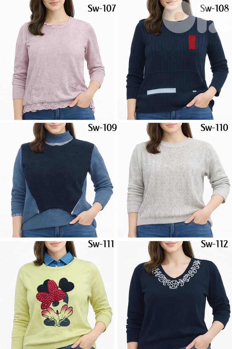A Big Collection of Female European Sweaters (Wool&Cotton) 2
