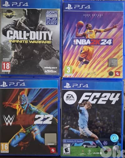 PS4 CD W2K22 FC24 Call of Duty NBA 24