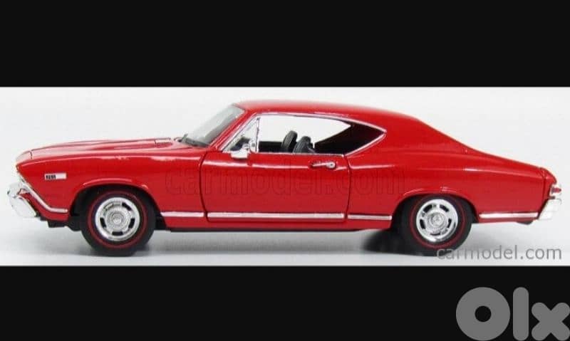 Chevrolet Chevelle SS 396 1968 diecast car model 1;24 1