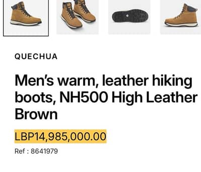 QUECHUA Men’s waterproof boots