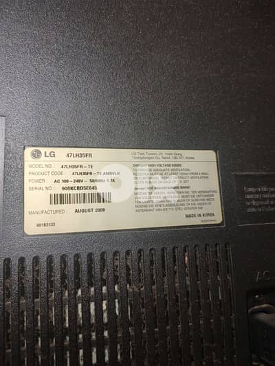 تلفزيون LG كتير نظيف شيشة جيده قيس 50-52 inch