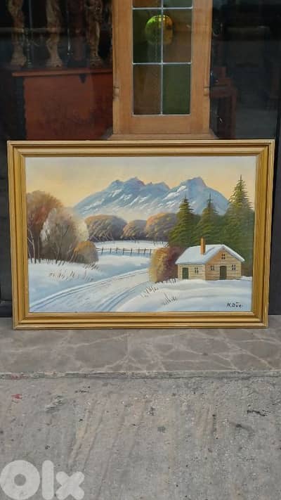 لوحة رسم زيتي اوروبية