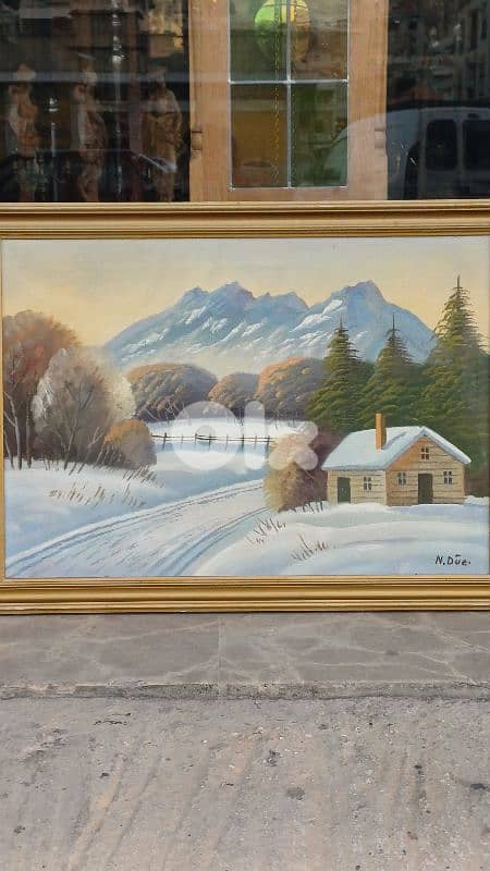 لوحة رسم زيتي اوروبية 2