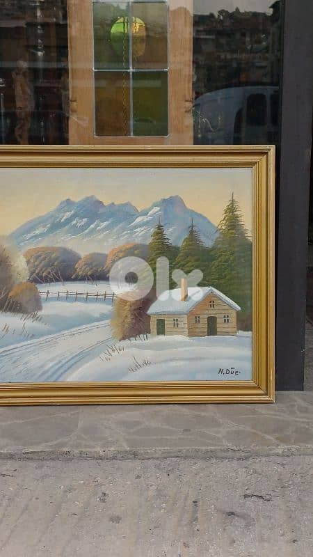 لوحة رسم زيتي اوروبية 3