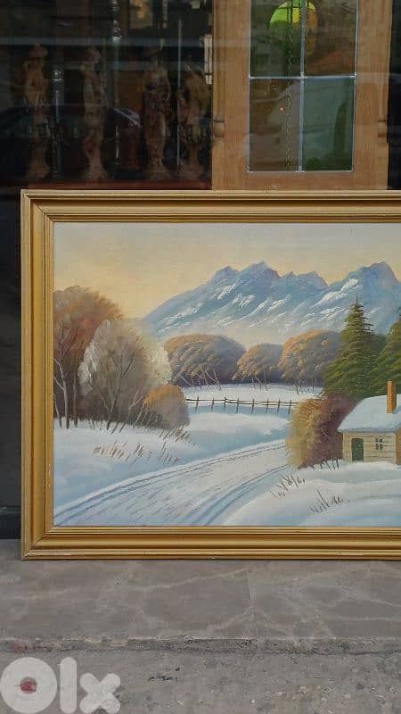 لوحة رسم زيتي اوروبية 4