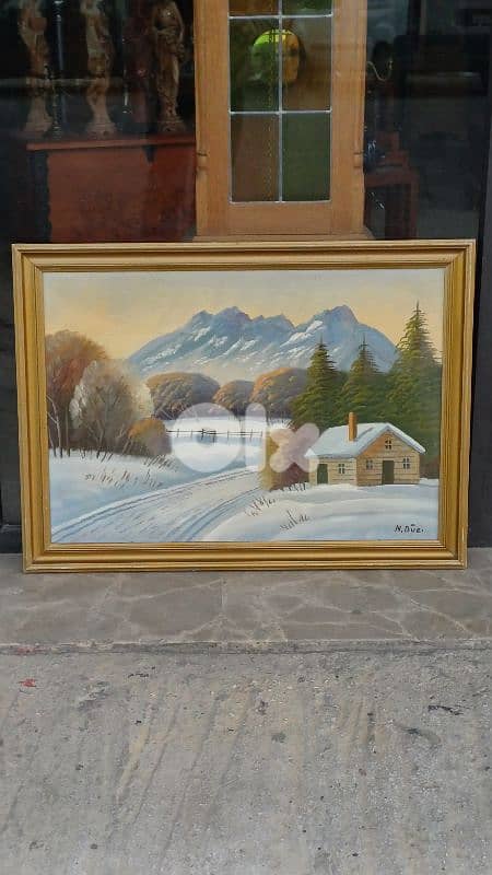 لوحة رسم زيتي اوروبية 5