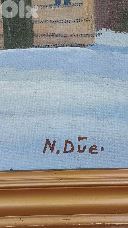 لوحة رسم زيتي اوروبية 6