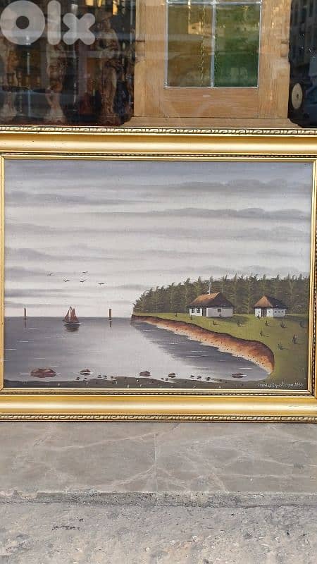 لوحة رسم زيتي اوروبية 2