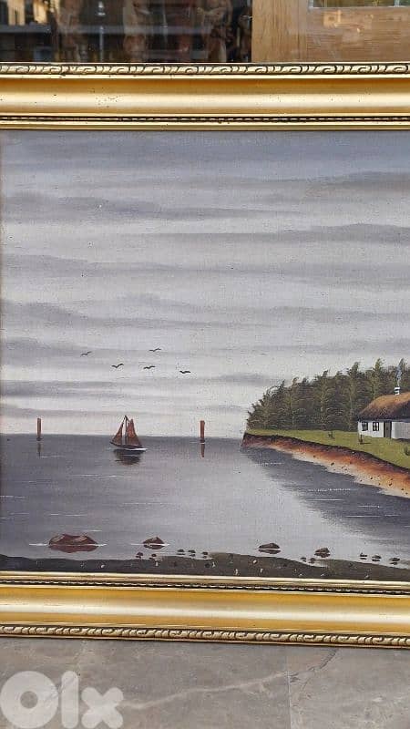 لوحة رسم زيتي اوروبية 6