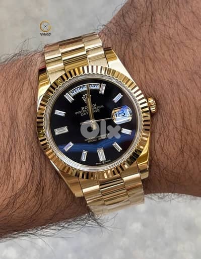 Rolex Day-Date 40 – Yellow Gold with Black Dial