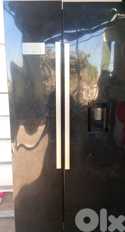 BEKO ASL141B American-Style Fridge Freezer - Black