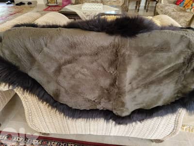 Black and green shawl