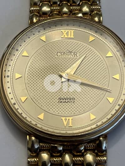 14k solid gold Condor men’s watch made in Italy 43.3 grams