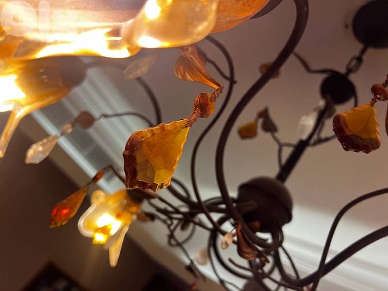 Murano-Style Glass Lighting Set – Floor Lamp + Matching Chandeliers 5