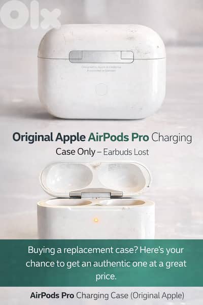 Authentic Apple AirPods Pro case only.