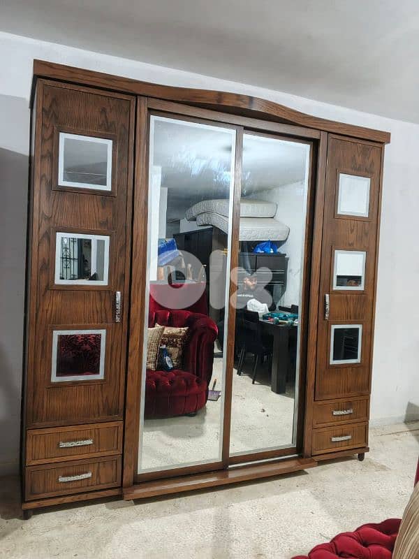 اوضة نوم خشب زان ولاتي كلا ملبسة قشرة سنديان سحاب ودرف 5