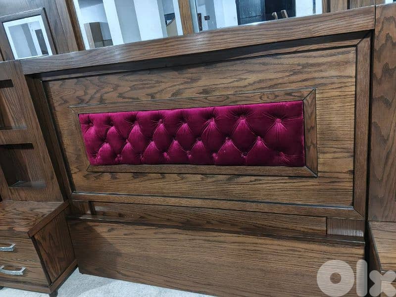 اوضة نوم خشب زان ولاتي كلا ملبسة قشرة سنديان سحاب ودرف 9