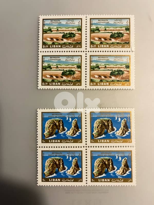 Lebanon Stamps block of 4 1