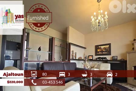 Ajaltoun 180m2 | Furnished | Panoramic View | Dead End Street | DA |