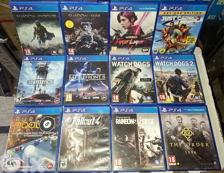 Used PS4 games. check description for more information 2