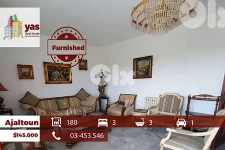 Ajaltoun 200m2 | Private Street | Fully Furnished | Mountain View | EL